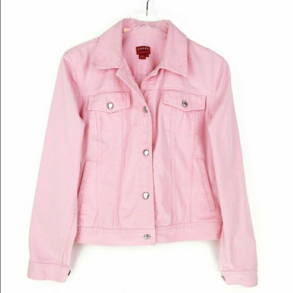 Chaps Pink Denim Jacket